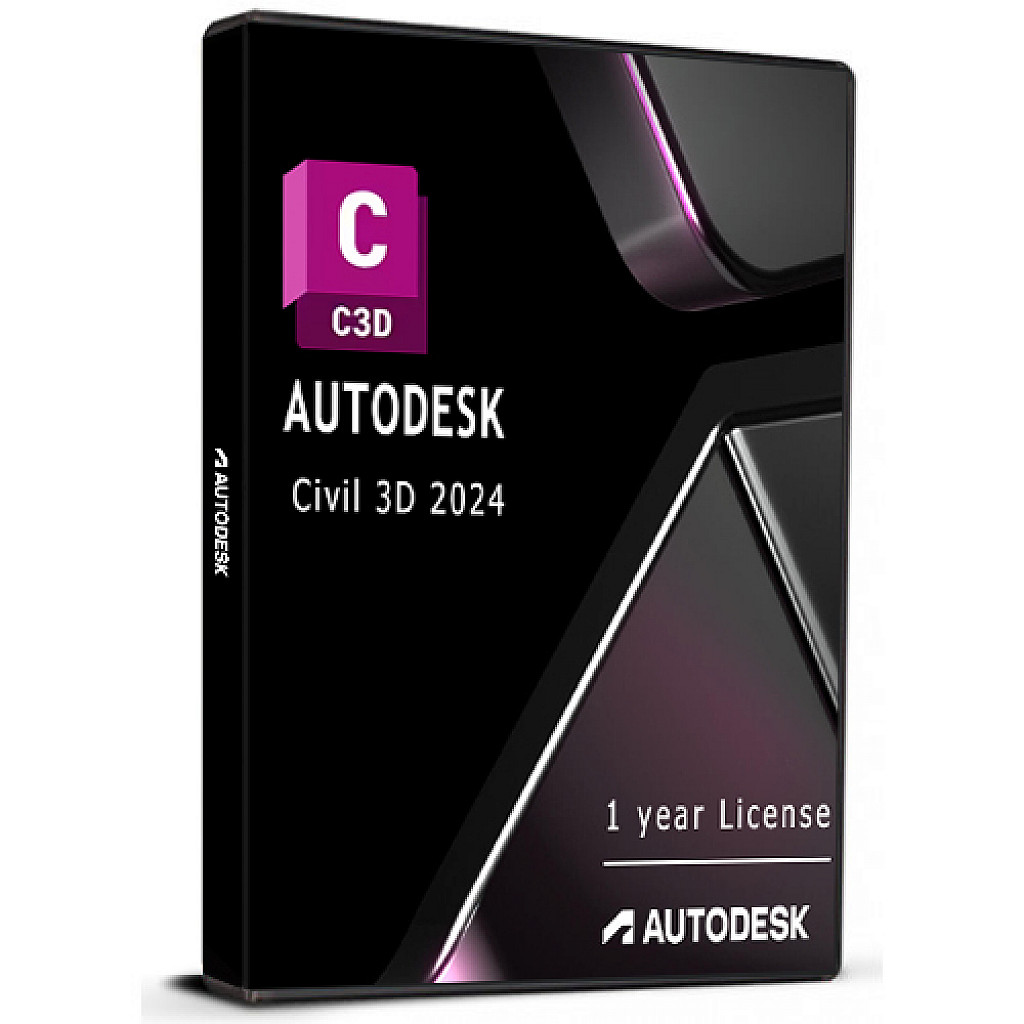 Autodesk Civil 3D 2024 (1 Year / 1 Device License) (Windows) (Subscription / Global)