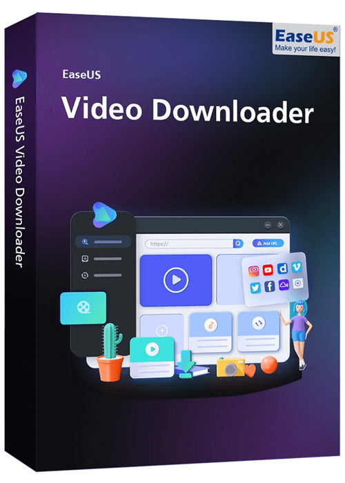 EaseUS Video Downloader (PC) - (3 Devices) - (1 Year) - EaseUS Key - (Global)