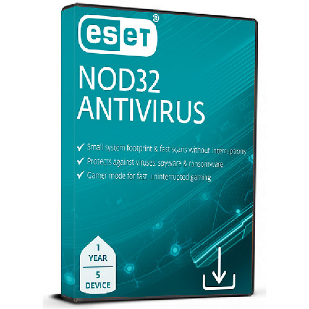 ESET NOD32 Antivirus (1 Year / 5 Devices License) (Subscription / Global)
