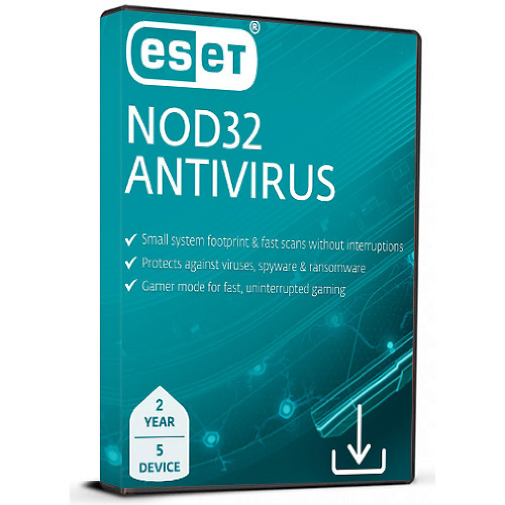 ESET NOD32 Antivirus (2 Years / 5 Devices License) (Subscription / Global)