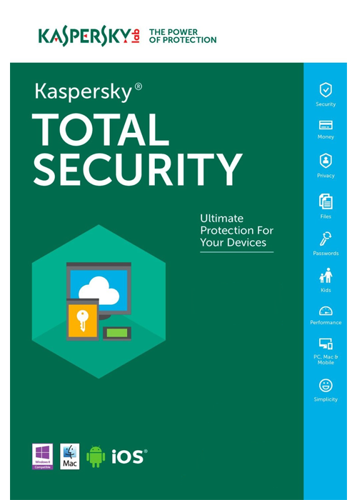 Kaspersky Total Security 2024 Key - 1 Device 1 Year GLOBAL