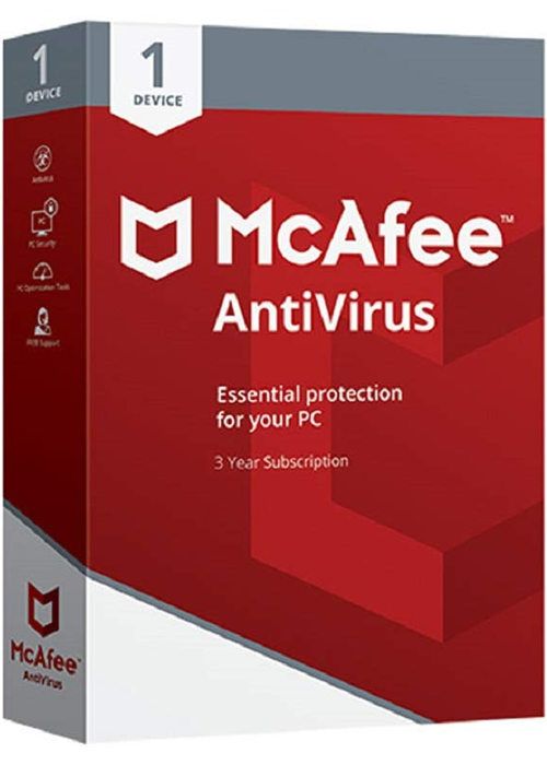 McAfee AntiVirus 2025 (PC) - (1 Device, 3 Years) - McAfee Key - Global