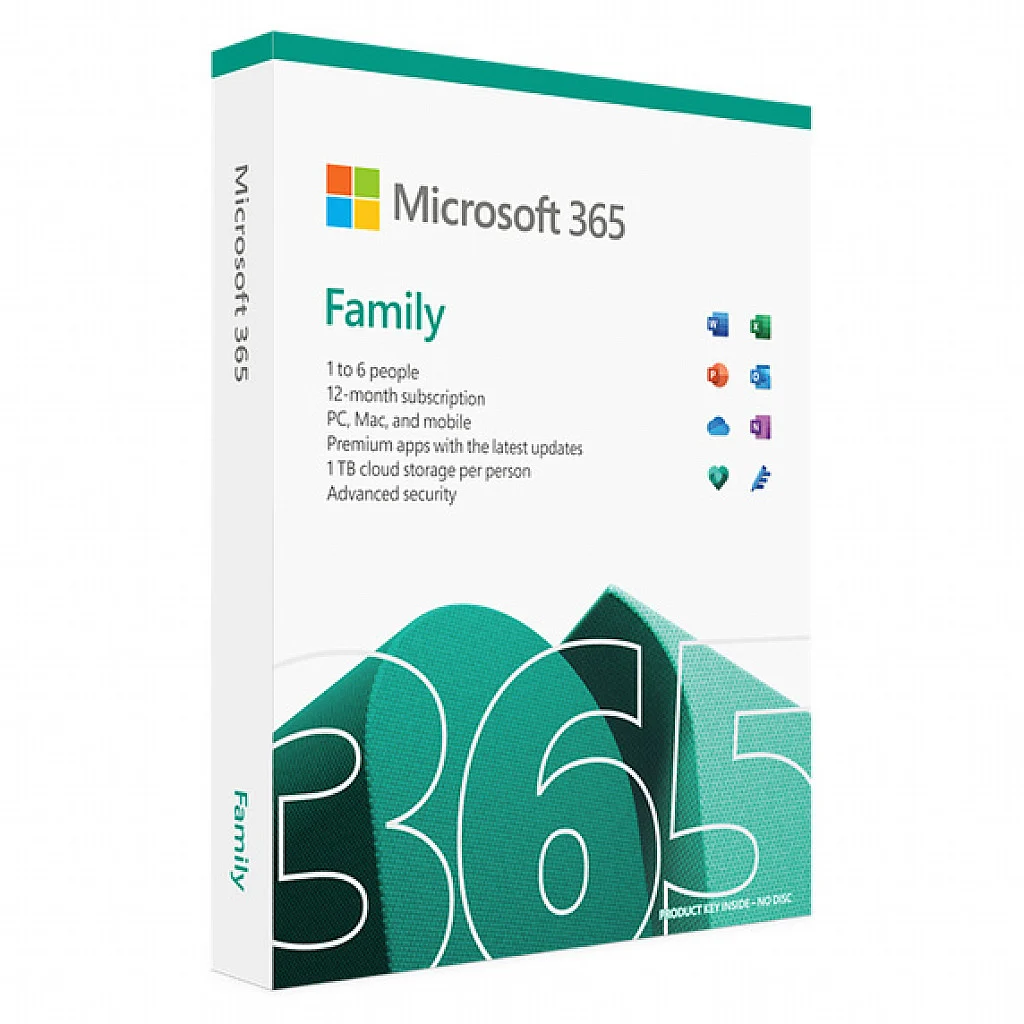 Microsoft Office 365 Family (1 Year / 5 Users License) (Subscription / Europe)